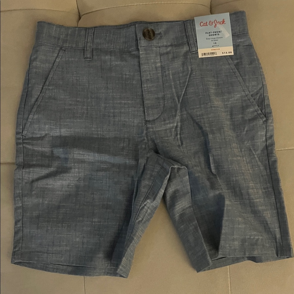 Cat & Jack Boy’s Blue Flat Front Shorts
